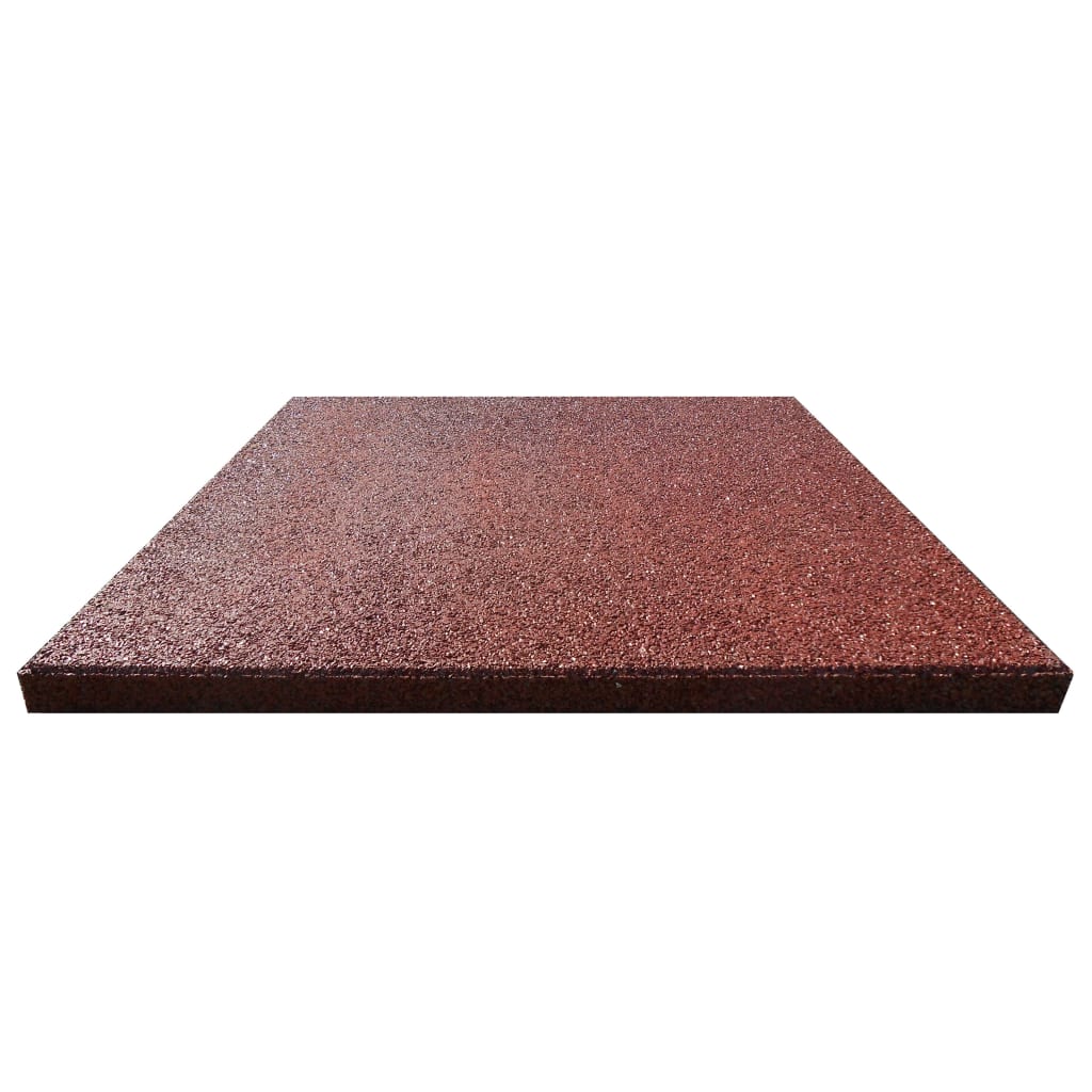 TILE VIDAXL VALT 6 ST 50X50X3 CM ROUGE