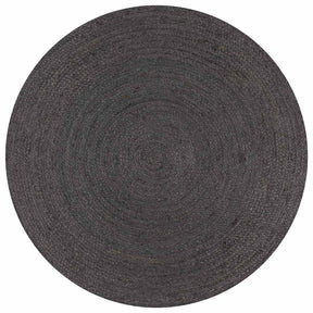 Vidaxl vloerkleed handgemaakt rond 150 cm jute donkergrijs