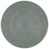 Vidaxl vloerkleed handgemaakt rond 90 cm jute olijfgroen