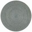 Vidaxl vloerkleed handgemaakt rond 120 cm jute olijfgroen