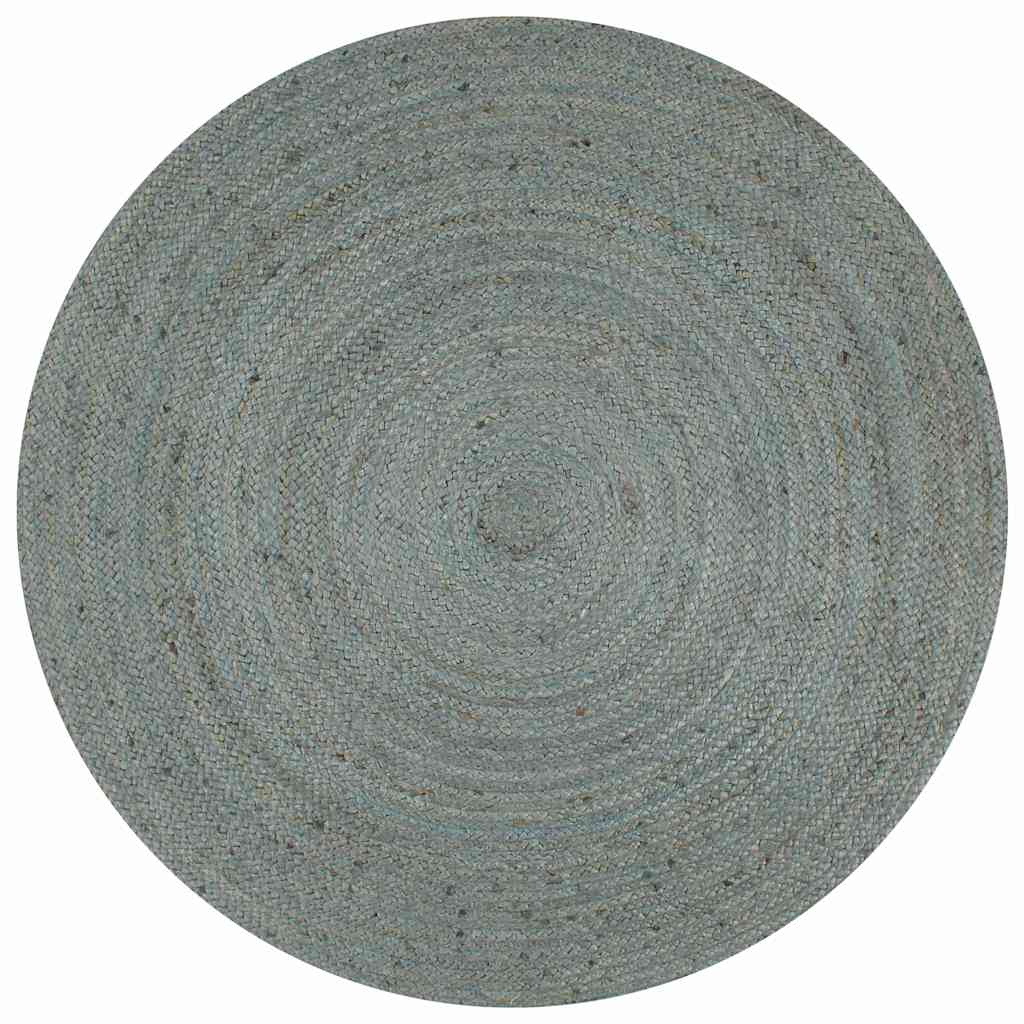 Vidaxl vloerkleed handgemaakt rond 120 cm jute olijfgroen