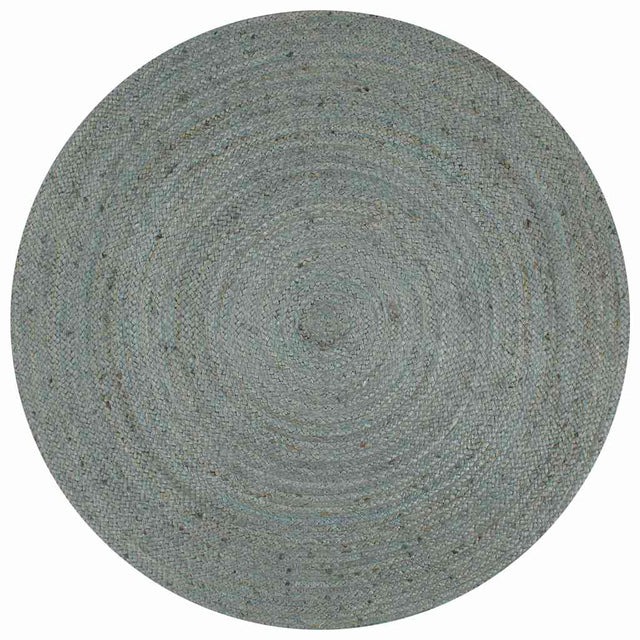 Vidaxl vloerkleed handgemaakt rond 120 cm jute olijfgroen