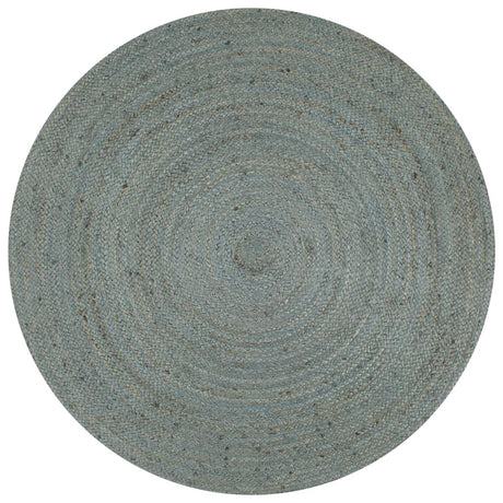 Vidaxl vloerkleed handgemaakt rond 120 cm jute olijfgroen