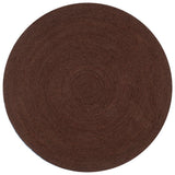Vidaxl vloerkleed handgemaakt rond 90 cm jute bruin