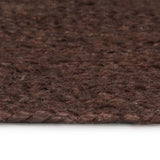 Vidaxl vloerkleed handgemaakt rond 90 cm jute bruin