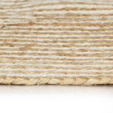 Vidaxl vloerkleed handgemaakt met spiraal ontwerp 120 cm jute wit