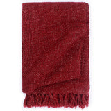 Vidaxl dekentje bordeauxrood 220 x 250 cm polyester