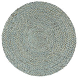 Vidaxl placemats 6 st rond 38 cm jute olijfgroen