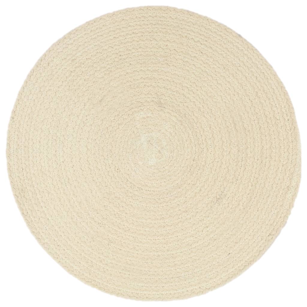 Vidaxl PLASCEMATS 6 STS round 38 cm Cotton ovviamente