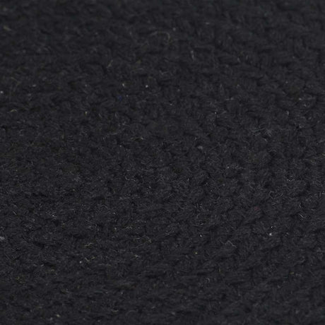 Vidaxl placemats 4 st rond 38 cm katoen effen zwart