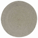 Vidaxl placemats 4 st rond 38 cm katoen effen grijs