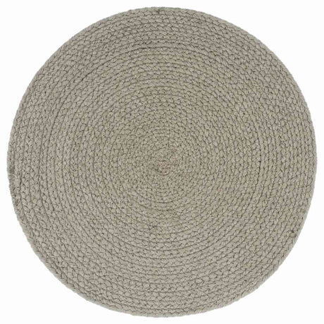 Vidaxl placemats 4 st rond 38 cm katoen effen grijs
