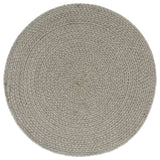 Vidaxl Placemats 4 Sts Round 38 cm Coton Grey