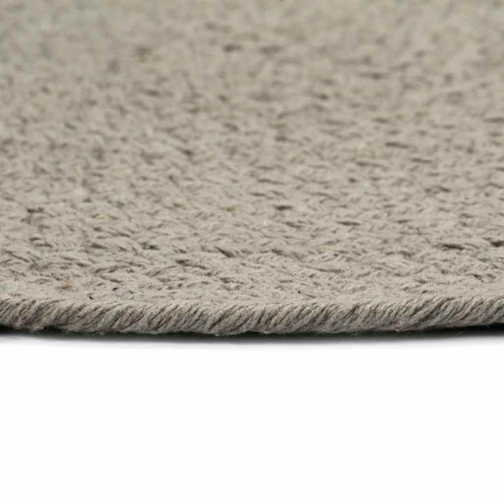 Vidaxl placemats 4 st rond 38 cm katoen effen grijs