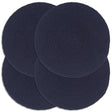 Vidaxl placemats 4 st rond 38 cm katoen effen marineblauw