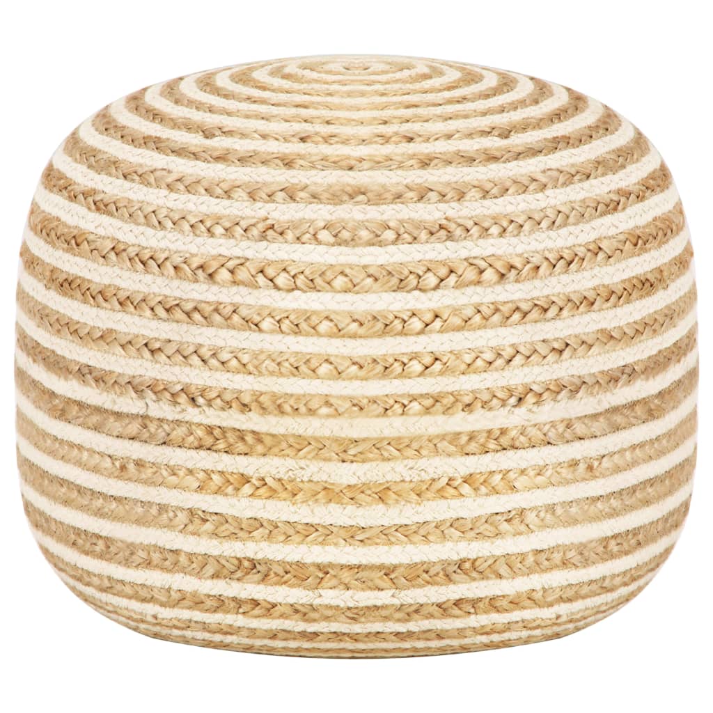 Vidaxl poef handgemaakt 45x30 cm jute