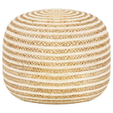 Vidaxl poef handgemaakt 45x30 cm jute