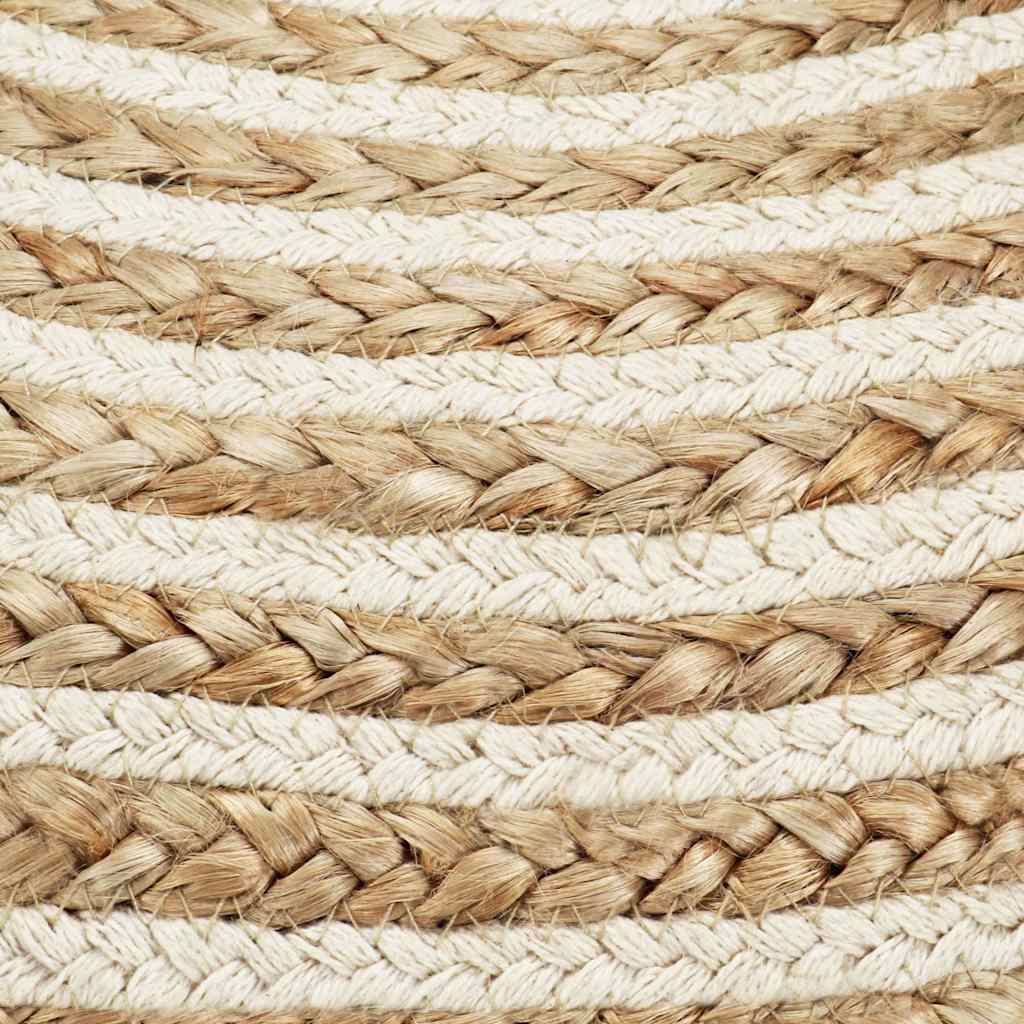 Vidaxl poef handgemaakt 45x30 cm jute