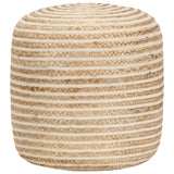 Vidaxl poef handgemaakt 40x45 cm jute