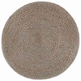Vidaxl poef handgemaakt 45x30 cm jute lichtgrijs
