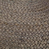Vidaxl poef handgemaakt 45x30 cm jute lichtgrijs