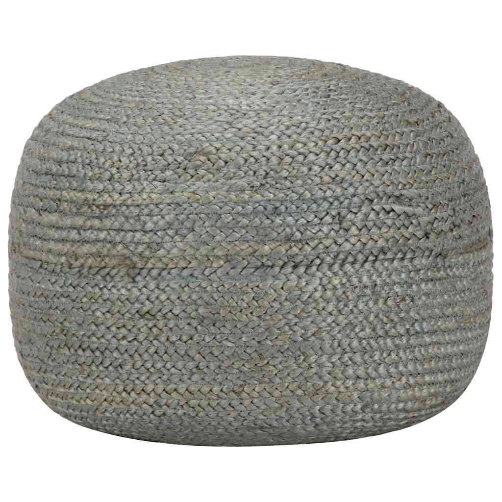 Vidaxl poef handgemaakt 45x30 cm jute olijfgroen