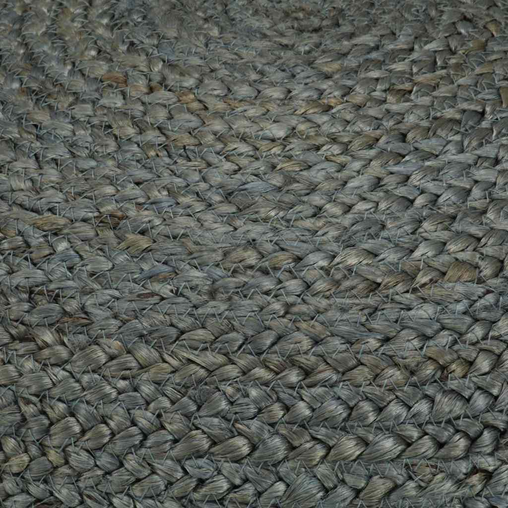 Vidaxl poef handgemaakt 45x30 cm jute olijfgroen