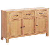 Vidaxl dressoir bruin 112 x 33.5 x 70 cm massief eikenhout