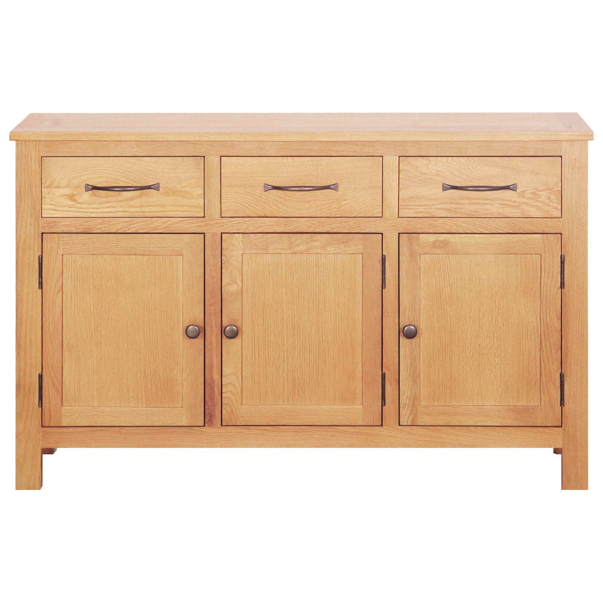 Vidaxl dressoir bruin 112 x 33.5 x 70 cm massief eikenhout