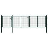 Vidaxl Port 400x75 cm en acier vert