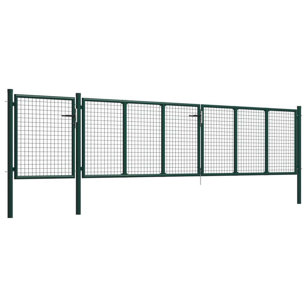 Vidaxl Port 500x75 cm en acier vert