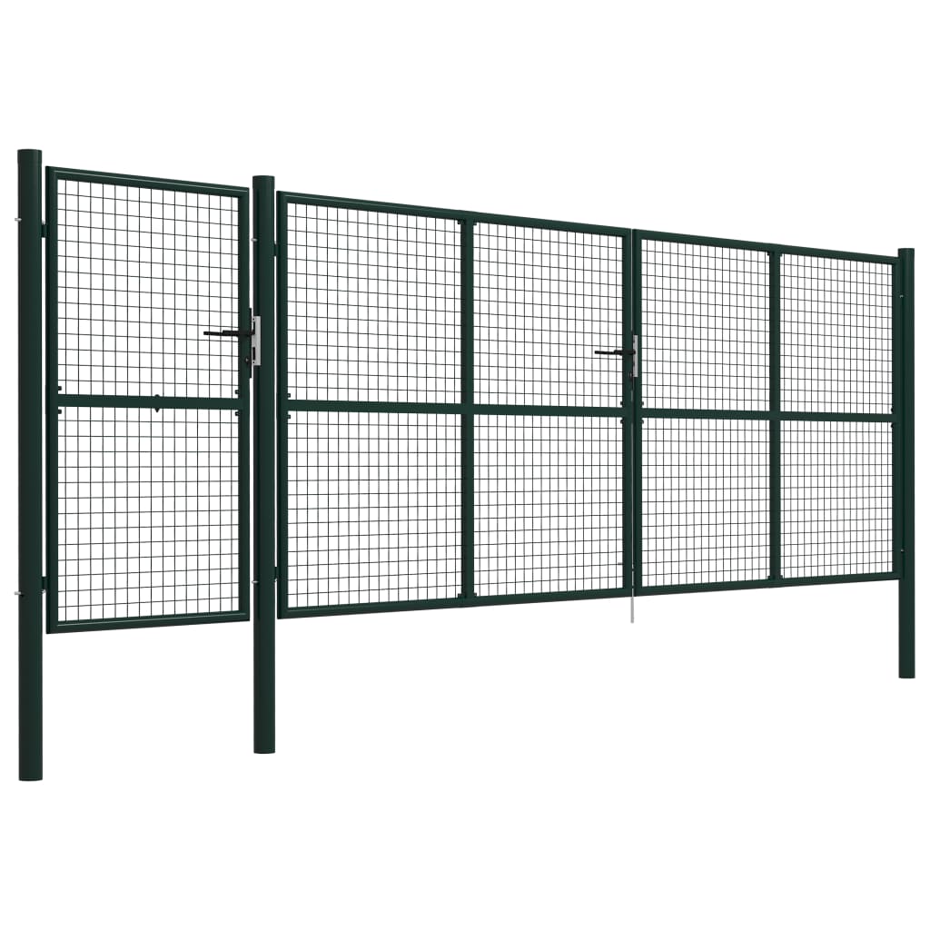 Vidaxl Port 500x150 cm en acier vert