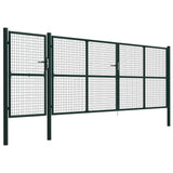 Vidaxl Port 500x150 cm en acier vert