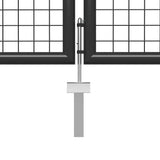 Vidaxl tuinpoort staal 350x75 cm antraciet