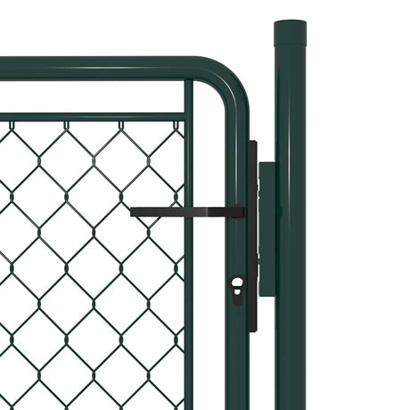 Vidaxl tuinpoort staal 100x75 cm groen