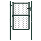 Vidaxl tuinpoort staal 100x150 cm groen