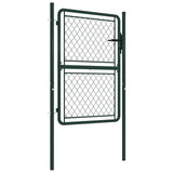 Vidaxl tuinpoort staal 100x150 cm groen
