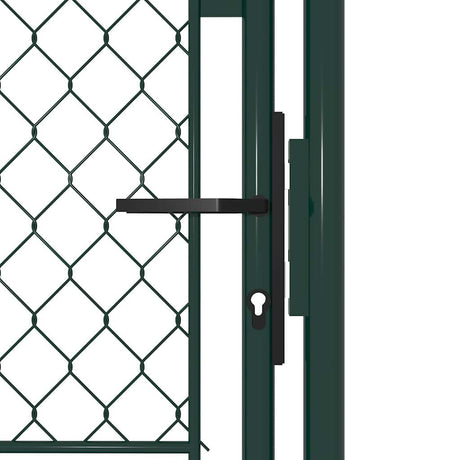 Vidaxl tuinpoort staal 100x175 cm groen
