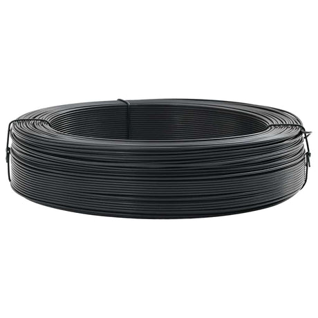 Vidaxl hekbinddraad 250 m 0,9 1,4 mm staal antraciet