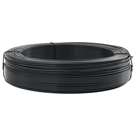 Vidaxl hekbinddraad 250 m 2,3 3,8 mm staal antraciet