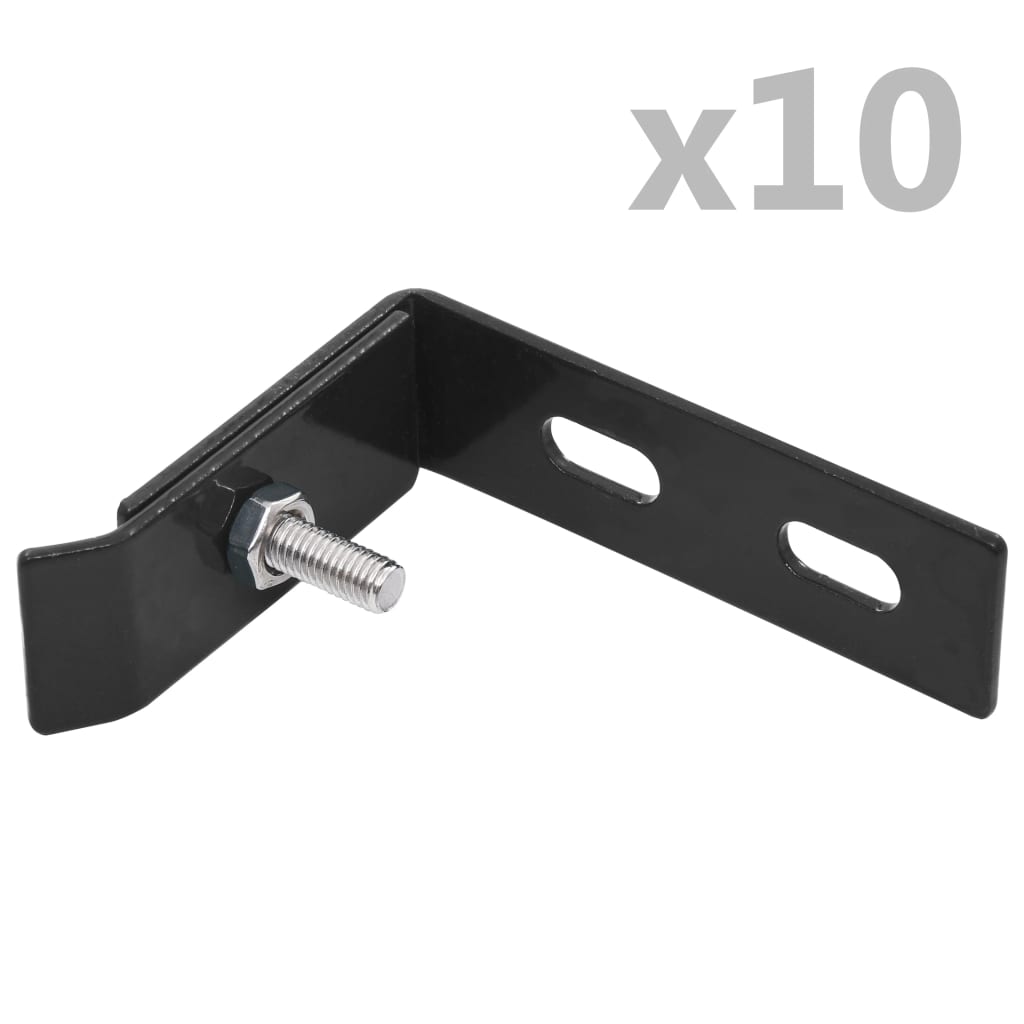 Vidaxl Wall Corner Connexion 10 Définit l'anthracite