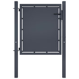 Vidaxl poort 100x100 cm staal antraciet