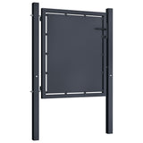 Port vidaxl 100x100 cm anthracite en acier