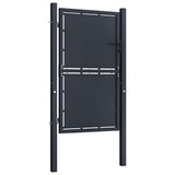Vidaxl tuinpoort staal 100x125 cm antraciet