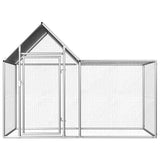 Vidaxl Chicken Run 2x1x1.5 M Galvanized Steel