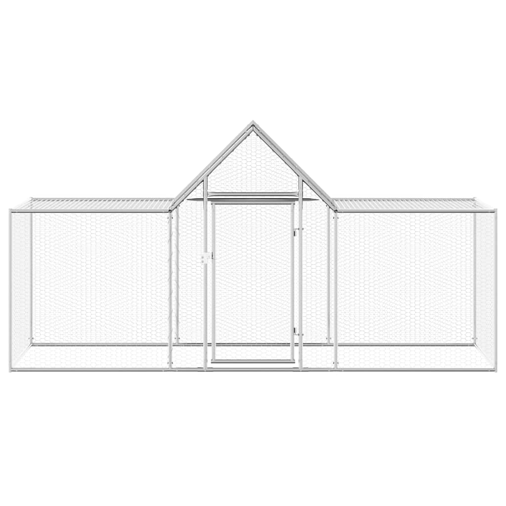 Vidaxl kippenren 3x1x1,5 m gegalvaniseerd staal