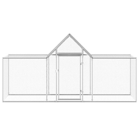 Vidaxl kippenren 3x1x1,5 m gegalvaniseerd staal