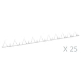 Vidaxl Wall Spikes 25 szt. 1 m stal