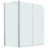 Vidaxl shower folding wall 120x68x130 cm ESG