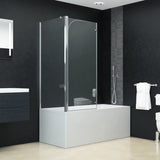 Vidaxl shower folding wall 120x68x130 cm ESG